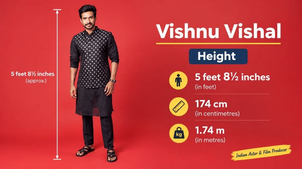 Vishnu Vishal Height